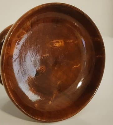 Vintage Authentic Oregon Myrtlewood 5" Round Candy Dish Natural Color Grain - Thumbnail 7