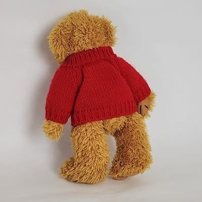 SKOGSTOKIG souvenirer with Sweden FlagRed SweaterTeddy - Thumbnail 3