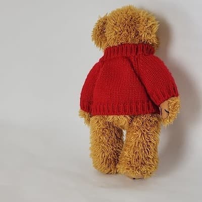 SKOGSTOKIG souvenirer with Sweden FlagRed SweaterTeddy - Thumbnail 4