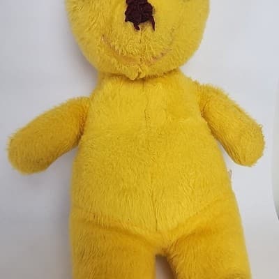 Vintage 60’s Vintage Plush Stuffed Winnie the Pooh Missing Mouth Needs a Home - Thumbnail 3