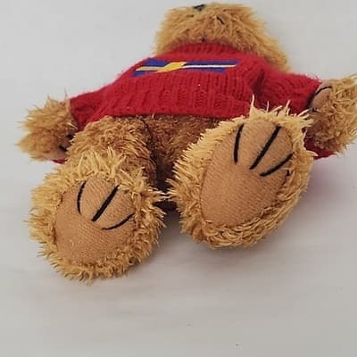 SKOGSTOKIG souvenirer with Sweden FlagRed SweaterTeddy - Thumbnail 9