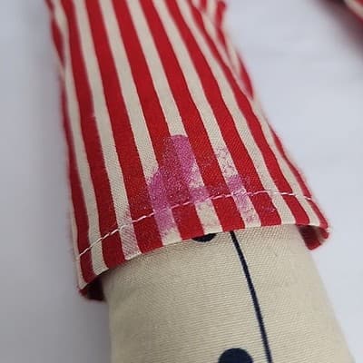 Handmade Plush Sitter Doll American Patriotic Humpty Dumpty 24" & Mini Vintage - Thumbnail 6