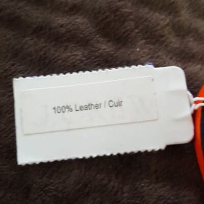 Orange SMILE Mirror by J. CREW Pocketbook Charm Tags Gold Lettering - Thumbnail 5