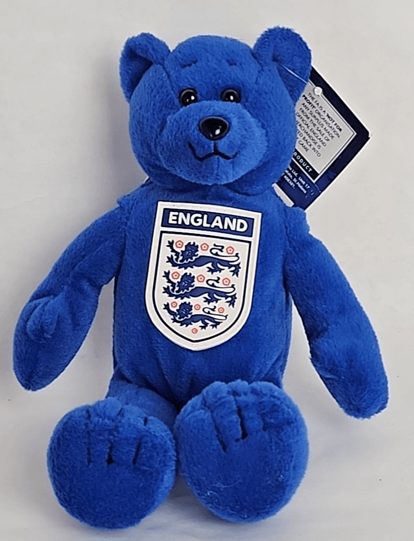 Official Football Association National Team Gift Blue England Beanie Bear Tagged