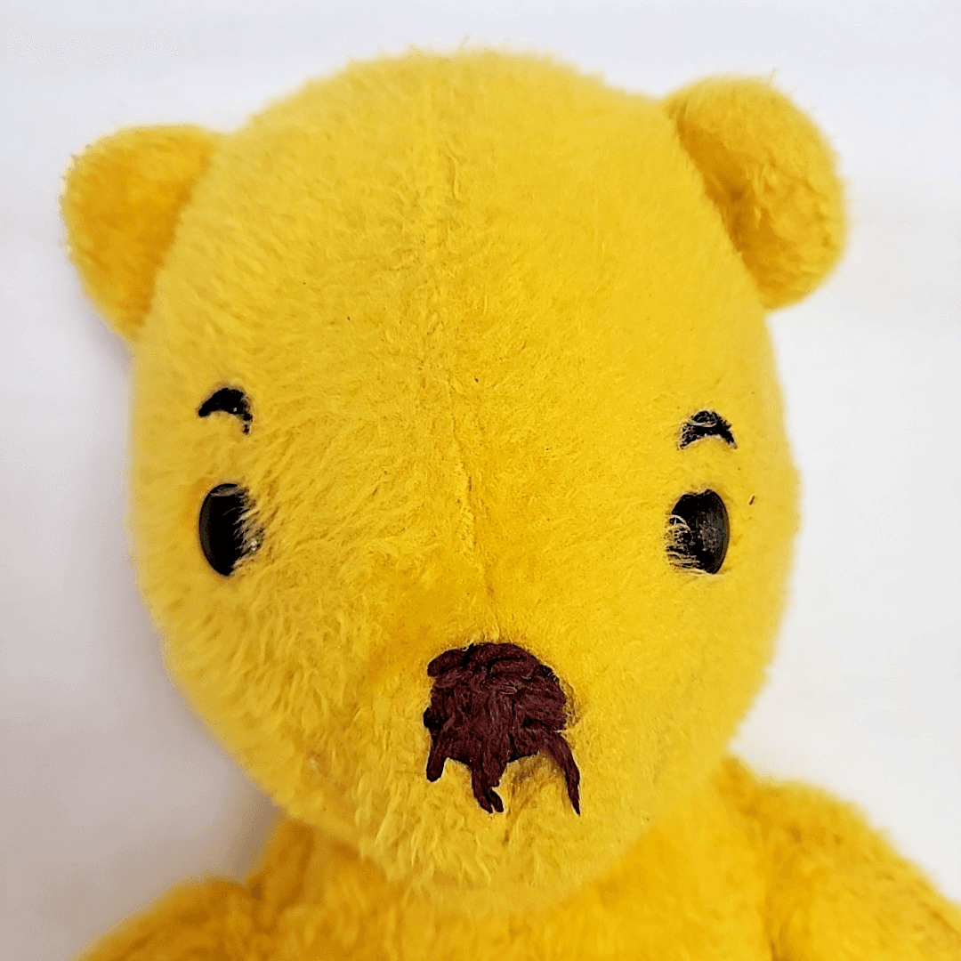 Vintage 60’s Vintage Plush Stuffed Winnie the Pooh Missing Mouth Needs a Home - Thumbnail 2