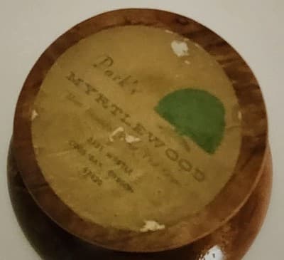 Vintage Authentic Oregon Myrtlewood 5" Round Candy Dish Natural Color Grain - Thumbnail 10
