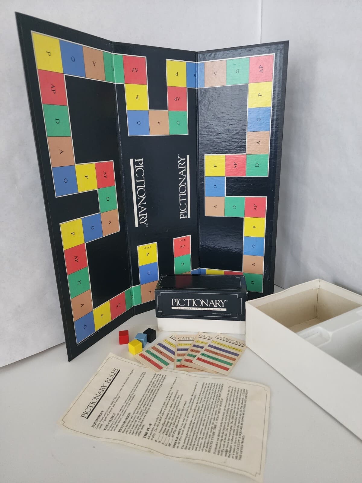 1985 Pictionary Board Game 1st First Edition Well Loved Vintage