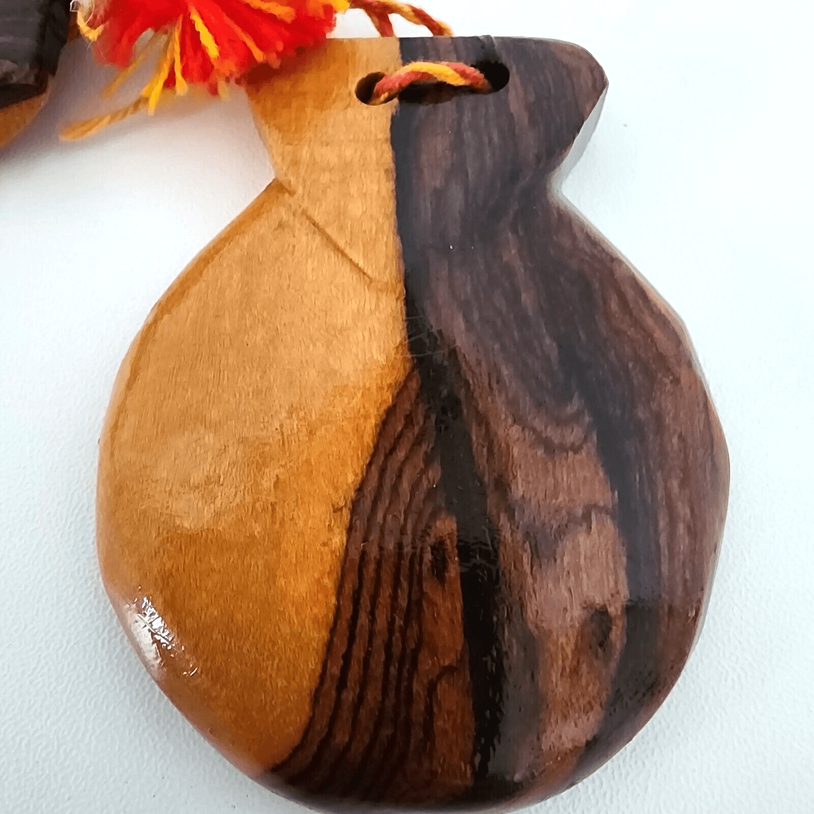 Hand Carved Wooden Vintage Noisemakers Percussion Set Of Castanets Wood Clapper - Thumbnail 4