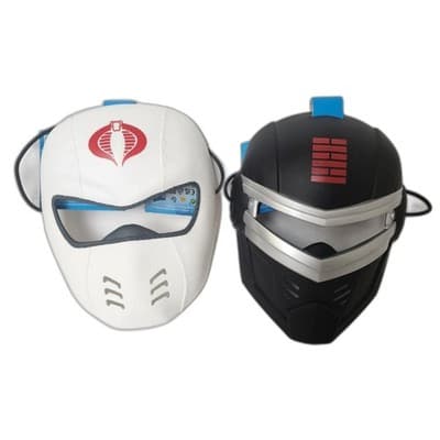 GI Joe Storm Shadow (White) & Snake Eyes (Black) 5+yrs Masks New - Thumbnail 3
