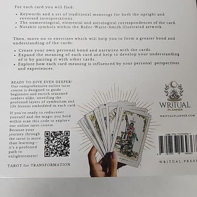 Writual Planner Decoding the Cards Tarot Workbook Sheila Ellis Seaked - Thumbnail 4