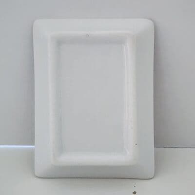 Orange Butterfly Small Jewelry Dish Porcelain/Ceramic Blue Edge 3" x 2.25 x .75 - Thumbnail 7
