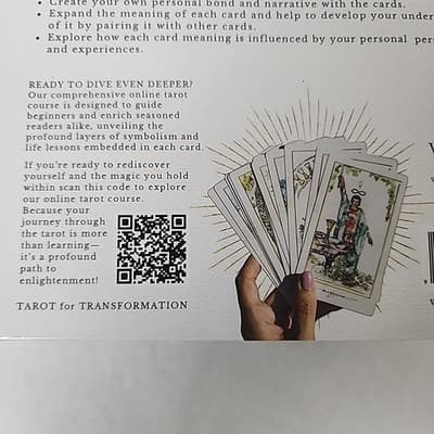 Writual Planner Decoding the Cards Tarot Workbook Sheila Ellis Seaked - Thumbnail 5