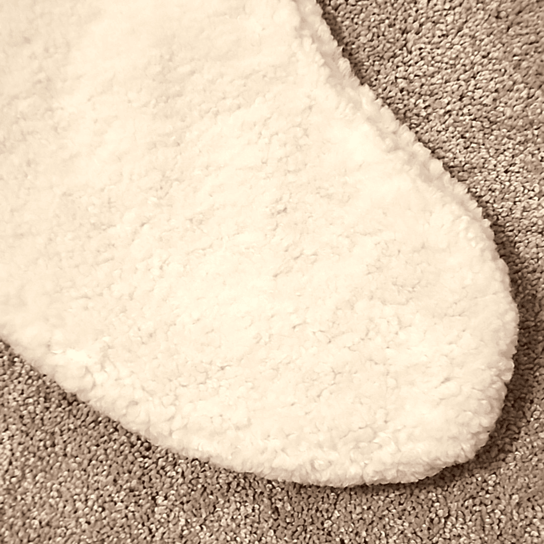 Target Wondershop Faux Fur ~17" Christmas Stocking 2025 Cream NEW - Thumbnail 11