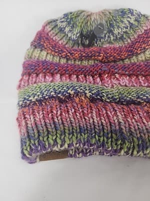 C.C Colorful Boho Hobby Lobby Accessory Toboggan Beanie Hat The Christmas Shoppe - Thumbnail 4