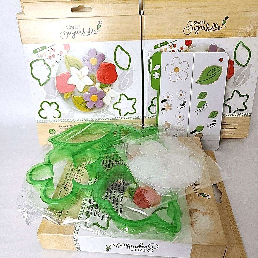 Sweet Sugarbelle Spring Cookie Cutter Set 14 Pieces Flowers Leaves New in Box - Thumbnail 2