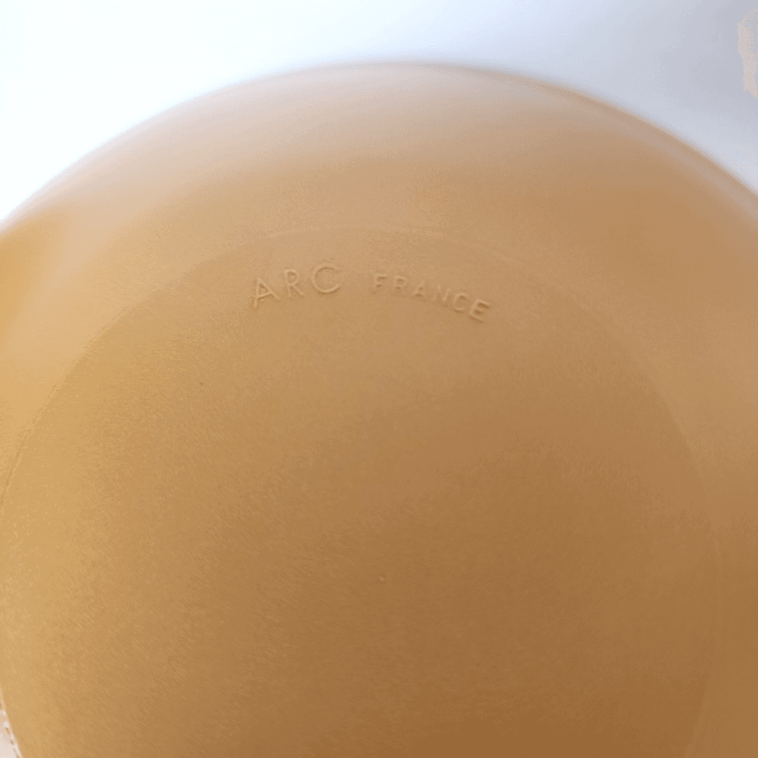 Arcopal "ARC" France Rare Color Champagne Gold Set of 8 Bowls Vintage - Thumbnail 8