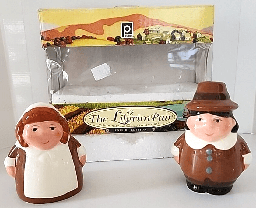 The Lilgrim Pair Salt & Pepper Shakers Publix Thanksgiving Premiere Edition 2005