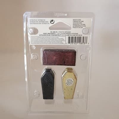 LEMAX Spooky Town Set of 3 Coffins 2007 New In Packaging #14853 - Thumbnail 2