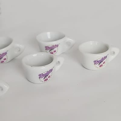 Vintage Barbie Strombecker China Tea Set of 8 Napkins Some Utensils Incomplete - Thumbnail 10