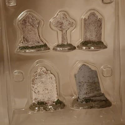 LEMAX Spooky Town Set of 5 Tombstones Retired 2004 #14851 - Thumbnail 5