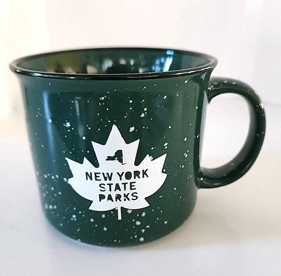 Green New York State Parks 15 oz Campfire Mug Maple Leaf Design NYS Set of 2 - Thumbnail 8