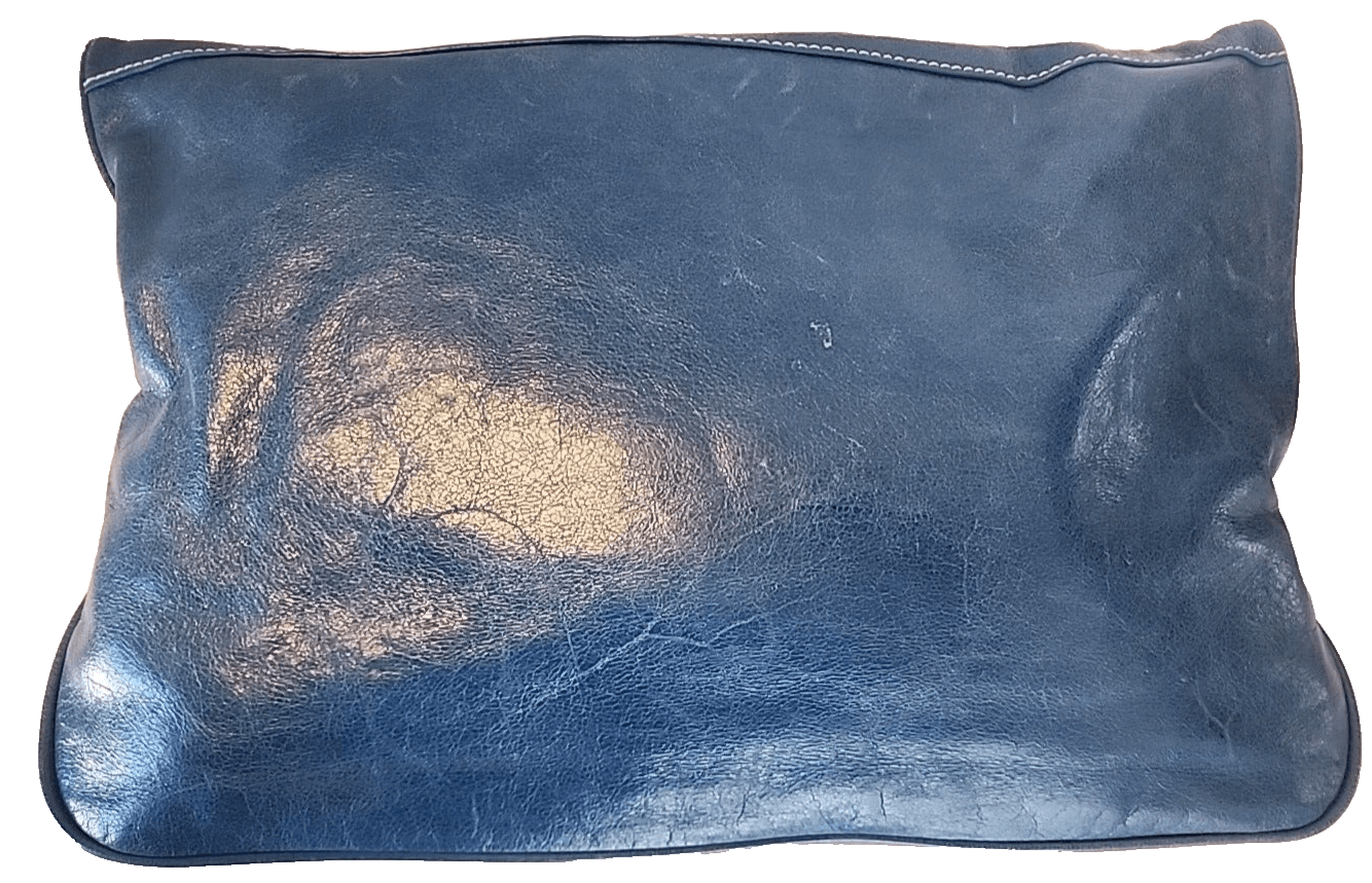 Cynthia Rowley Blue Envelope Clutch Bag Early 2000s Metal Buckle - Thumbnail 2