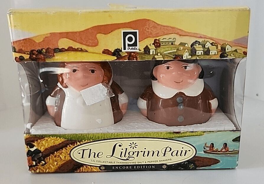 The Lilgrim Pair Salt & Pepper Shakers Publix Thanksgiving Premiere Edition 2005 - Thumbnail 2