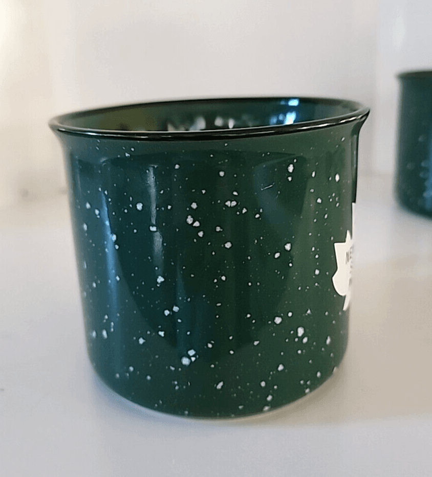 Green New York State Parks 15 oz Campfire Mug Maple Leaf Design NYS Set of 2 - Thumbnail 3