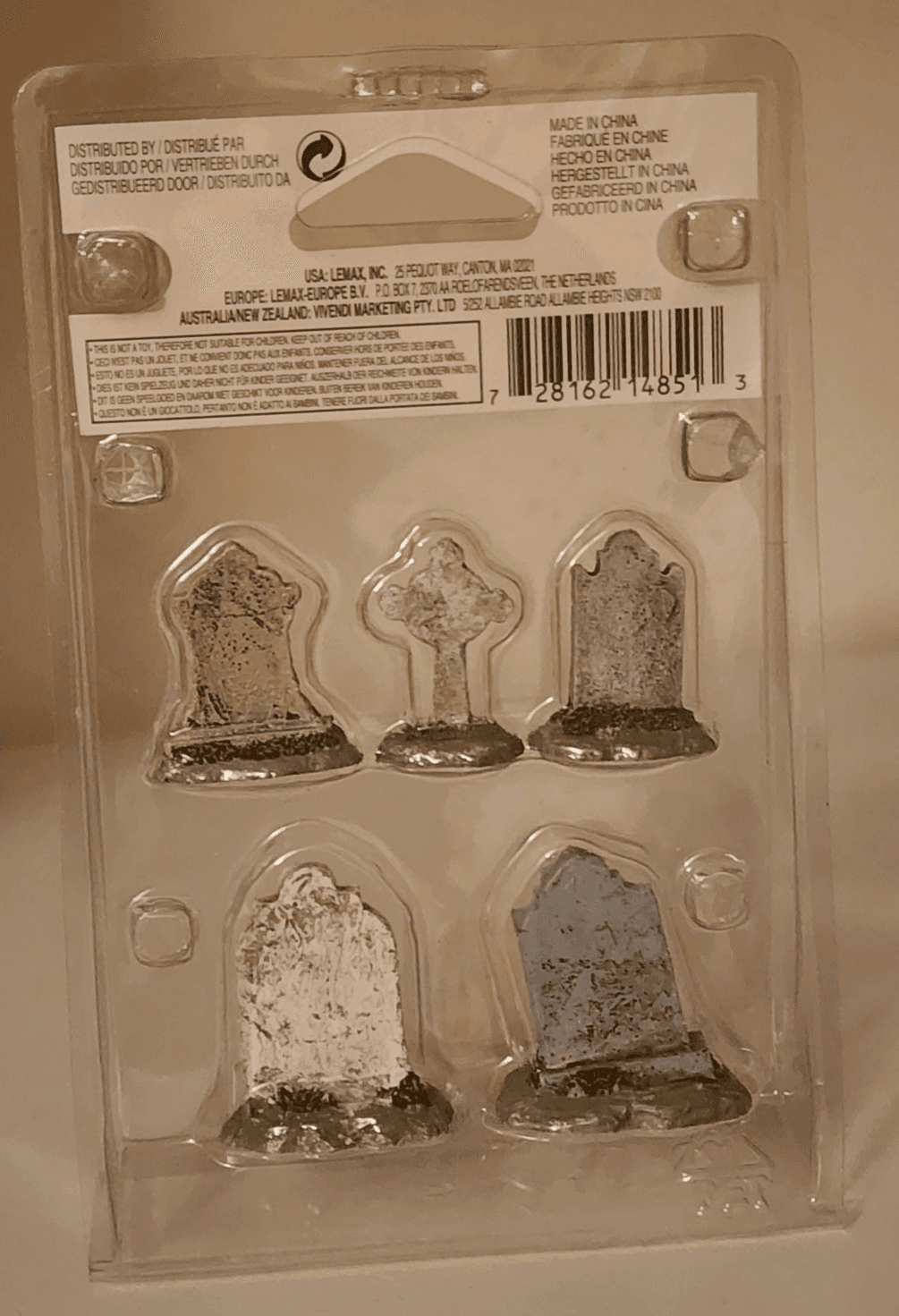 LEMAX Spooky Town Set of 5 Tombstones Retired 2004 #14851 - Thumbnail 2