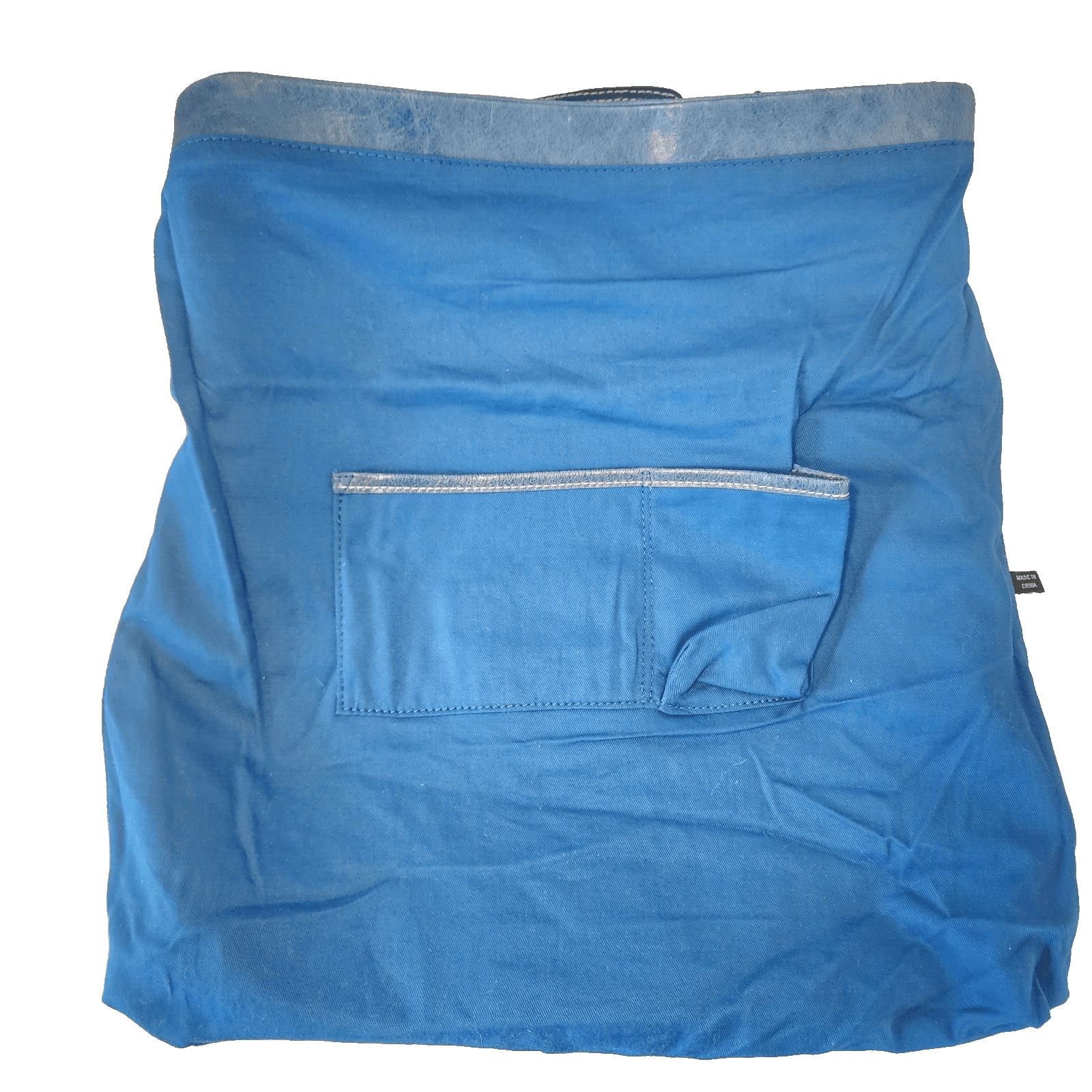 Cynthia Rowley Blue Envelope Clutch Bag Early 2000s Metal Buckle - Thumbnail 8