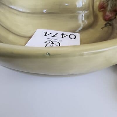 Green Autumn Gourd Maple Leaf Serving Dish Microwave Dishwasher Safe Curved - Thumbnail 9
