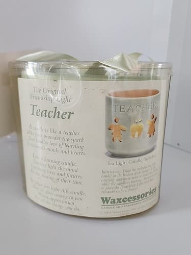 Friendship Light Teacher #14008 Wax Accessories Sage Tea Light Candle Holder - Thumbnail 2