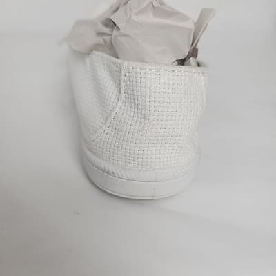 Time And Tru Shoes Womens Small Sz 6 Slip On Loafer White Fabric Casual Comfort - Thumbnail 12