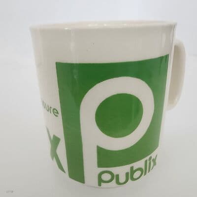 Publix Grocery Store Vintage Advertising 6oz Mug Embossed Made in England green - Thumbnail 2