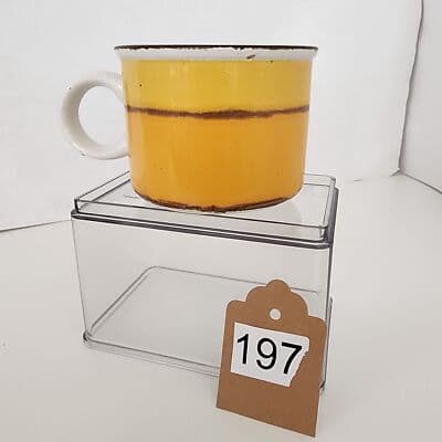 Stonehenge Midwinter "Sun" Tea Coffee Mug Yellow Cream Orange New Made England