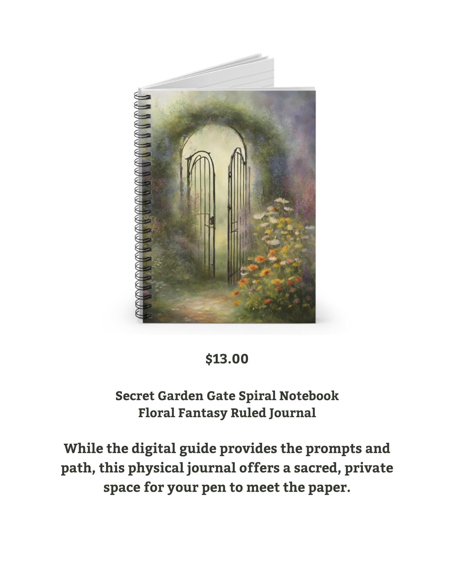 Sacred Garden Shadow Work Journal, Hyperlinked Digital Journal for GoodNotes, Botanical Inner Child Guide, 52 Page Healing Workbook PDF - Thumbnail 14