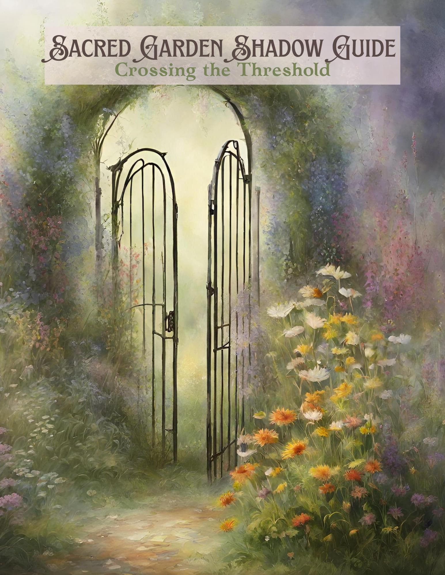Sacred Garden Shadow Work Journal, Hyperlinked Digital Journal for GoodNotes, Botanical Inner Child Guide, 52 Page Healing Workbook PDF - Thumbnail 3
