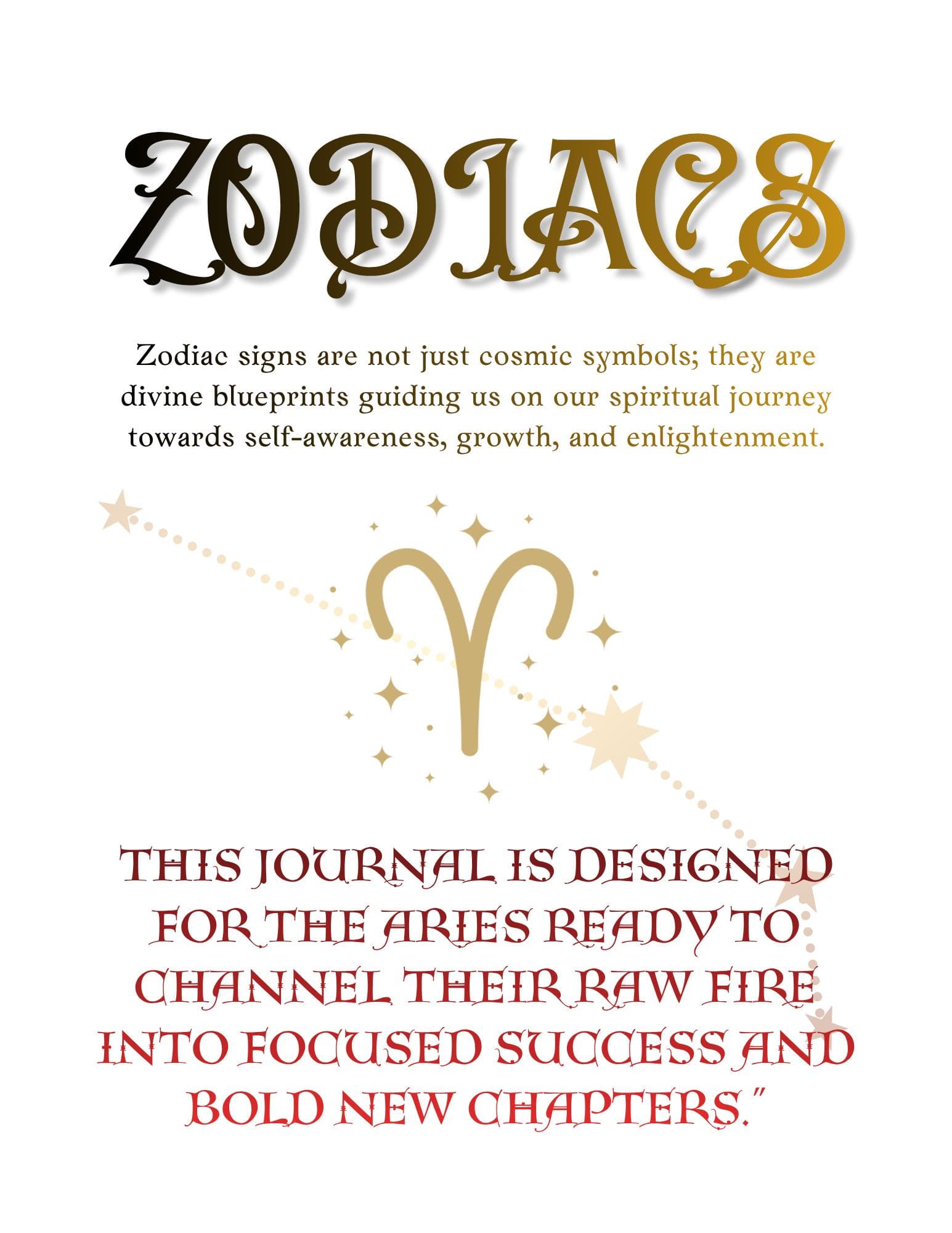 Aries Zodiac Workbook & Ritual Tracker, Goodnotes Personal Growth Planner, Birth Chart Guided Journal, Minimalist Witchy Grimoire Astrology - Thumbnail 5