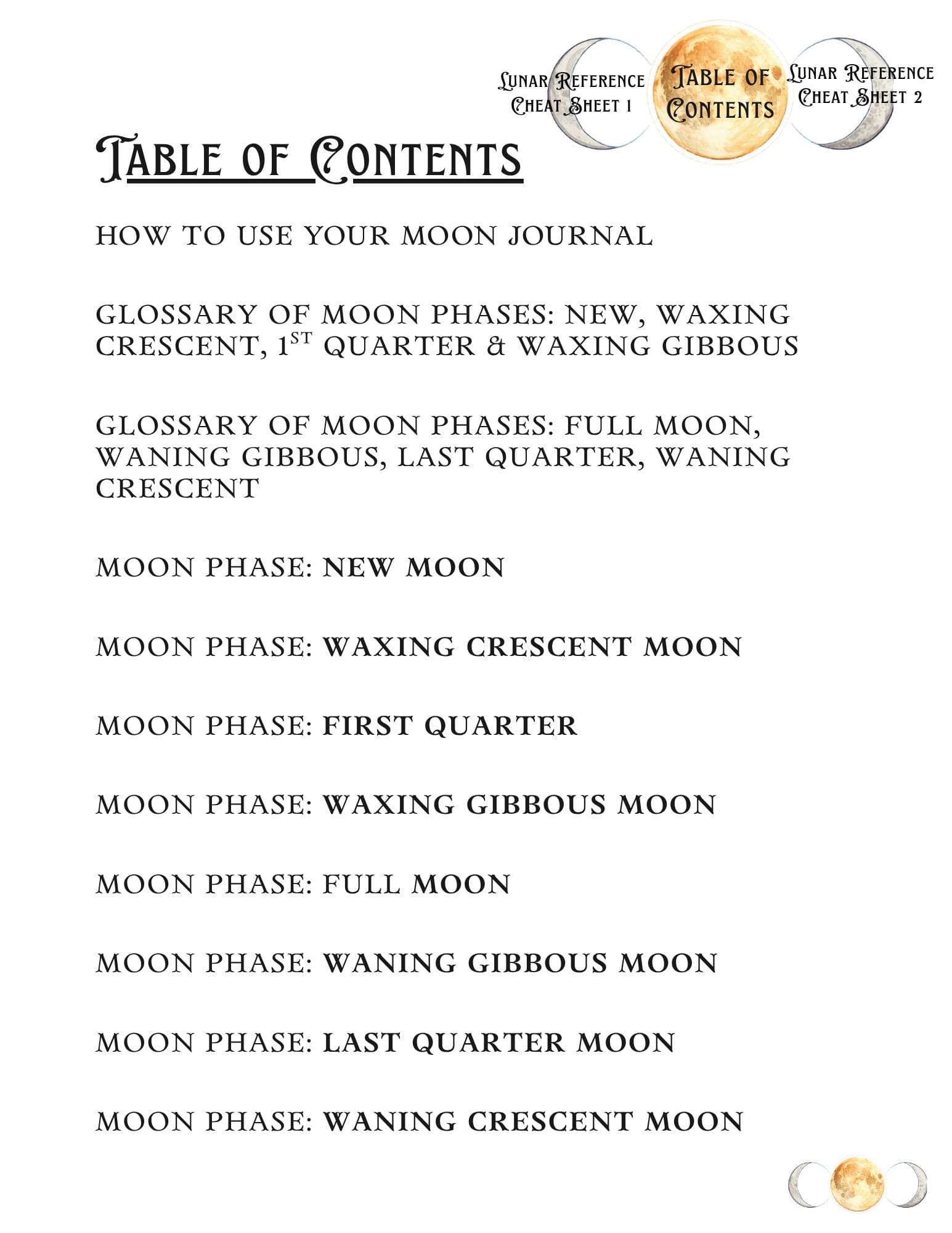 Printable Moon Journal | Lunar Cycle Manifestation Guide | New Moon & Full Moon Rituals | Digital Manifestation Planner Mystic Grimoire PDF - Thumbnail 6