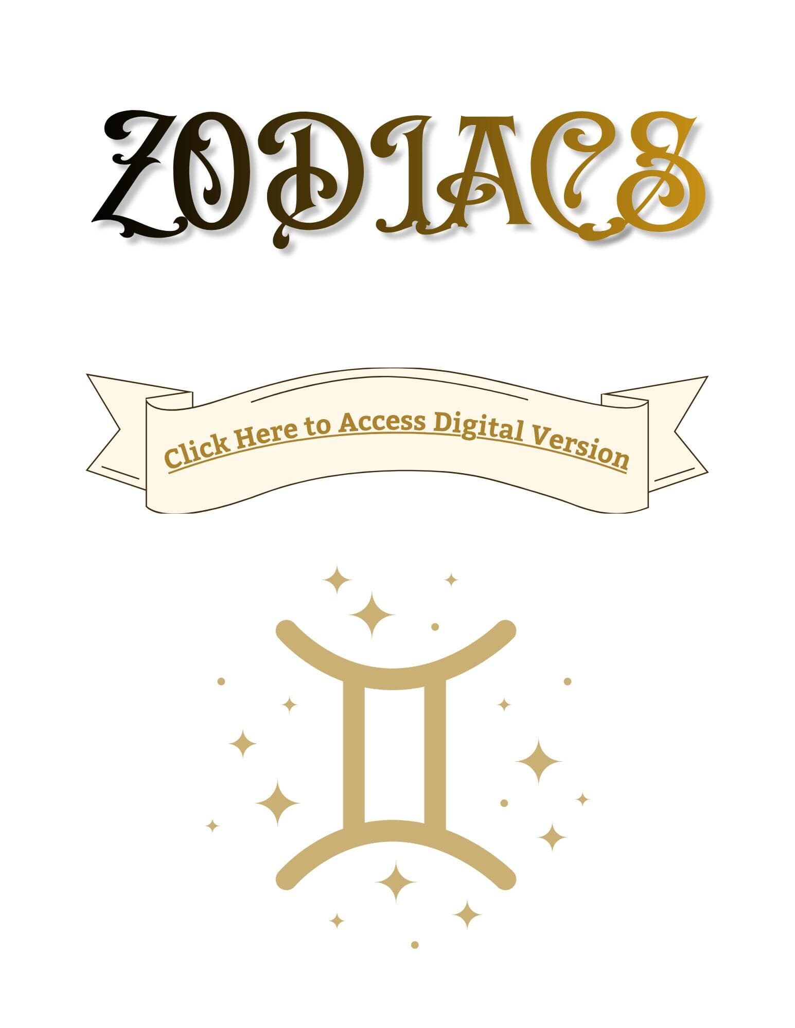 Gemini Zodiac Workbook & Digital Journal - Earth Sign Ritual Guide, Goodnotes Planner Self-Care Abundance Grounding PDF Green Witch Grimoire - Thumbnail 3