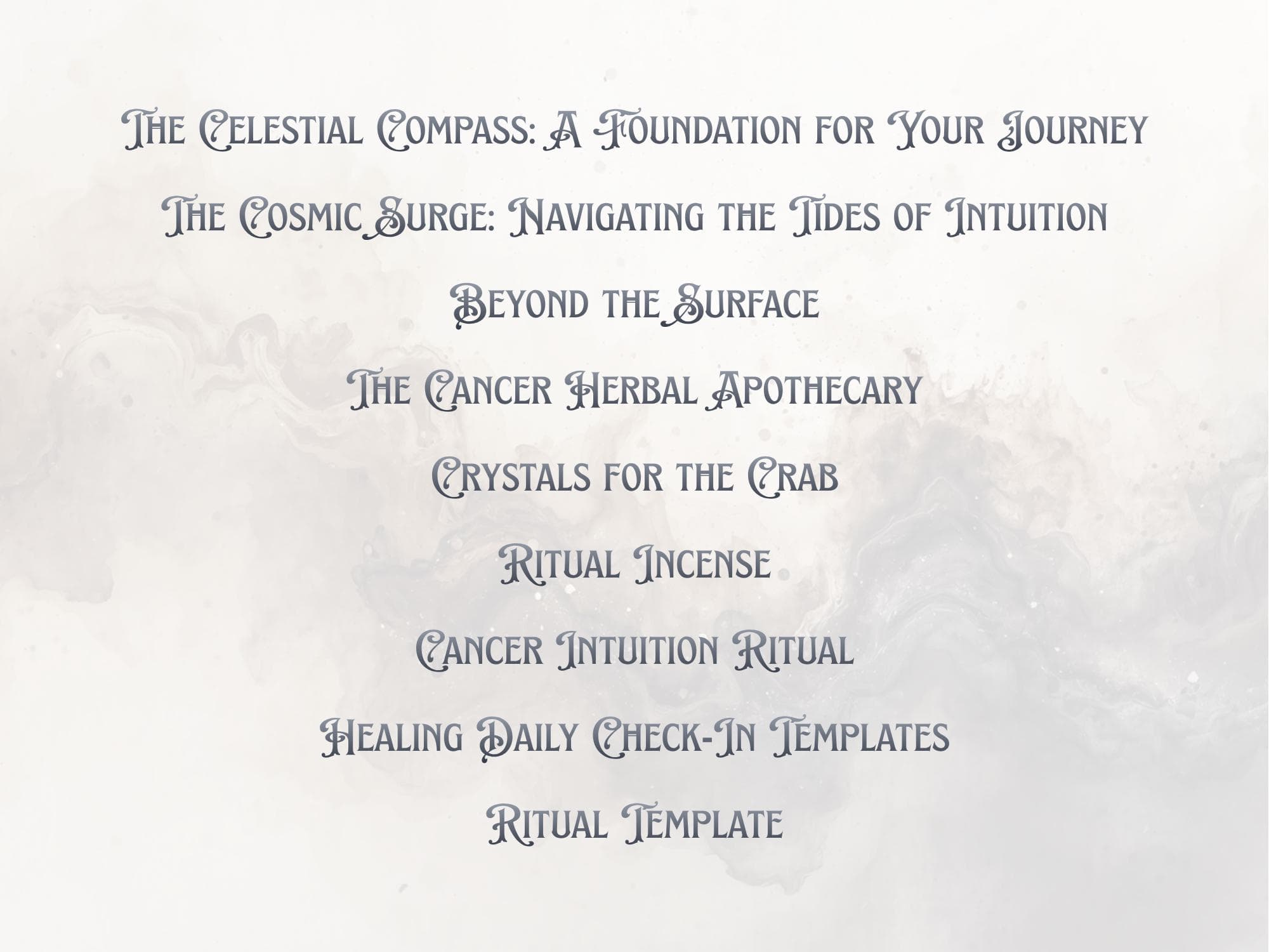 Cancer Zodiac Workbook & Digital Journal - Water Sign Ritual Guide, Goodnotes Planner Self-Care Intuition Grounding PDF Witch Grimoire - Thumbnail 4