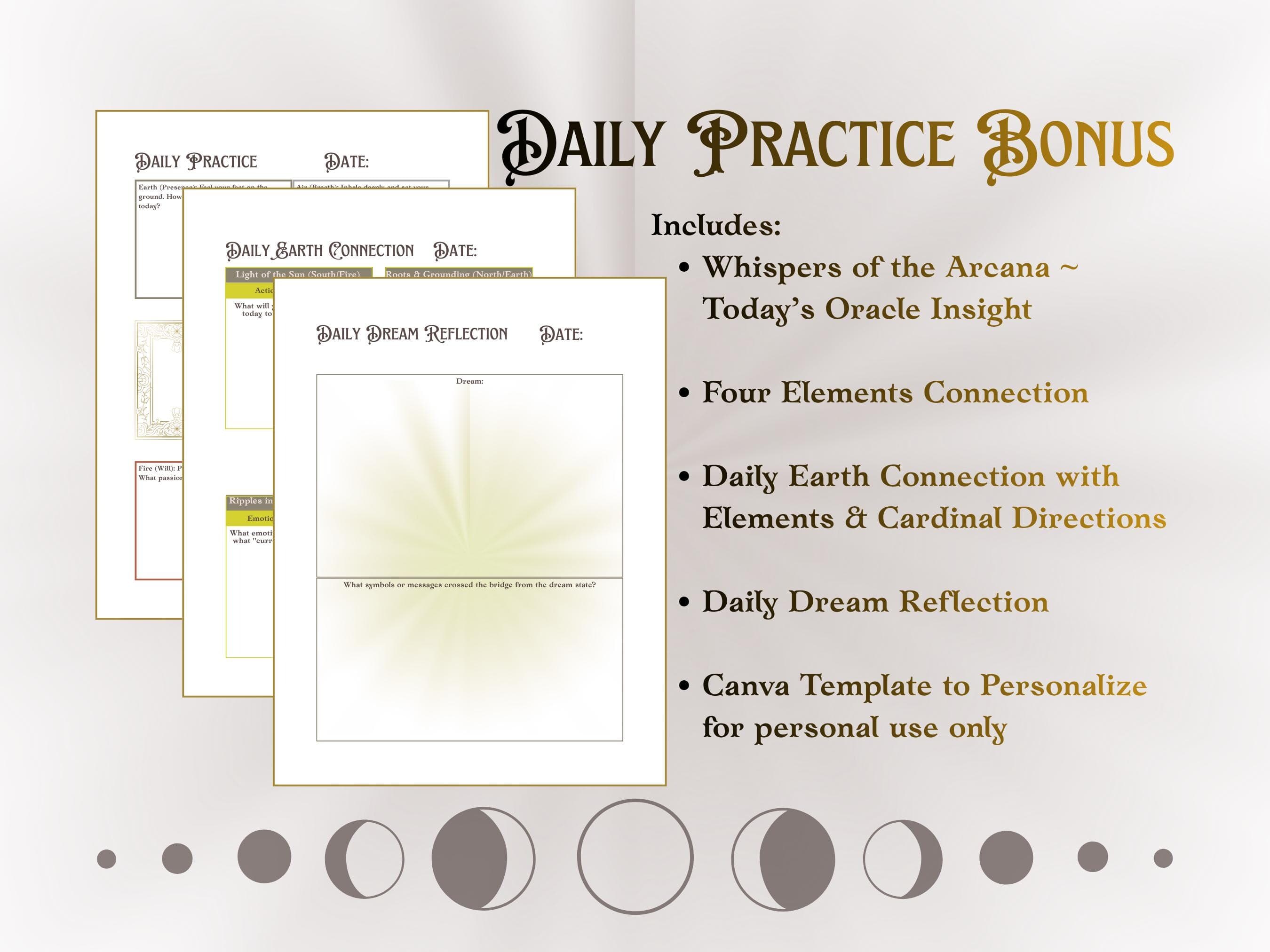 Printable Moon Journal | Lunar Cycle Manifestation Guide | New Moon & Full Moon Rituals | Digital Manifestation Planner Mystic Grimoire PDF - Thumbnail 8