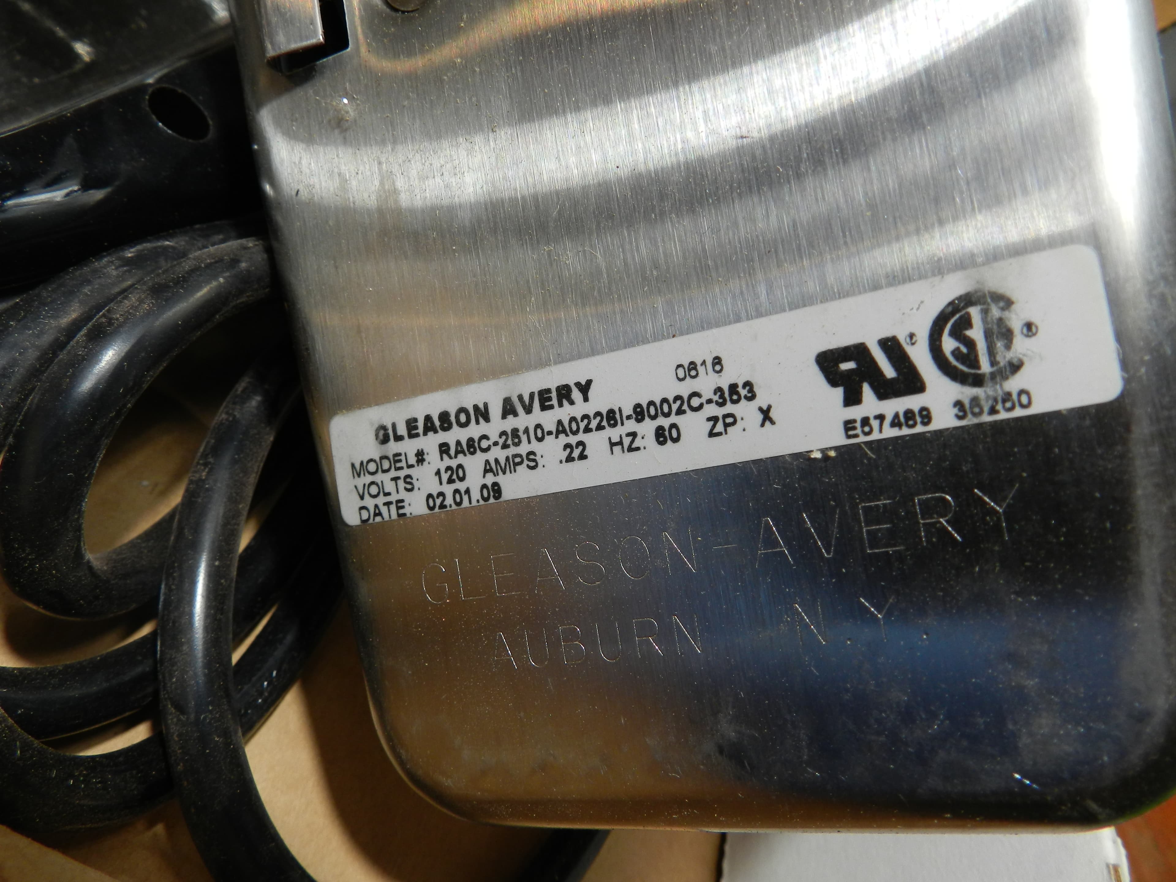 Vintage Gleason Avery RA6C-2510-A0226i-9002C-353 Rotisserie Motor Kit  (O20J) - Thumbnail 5