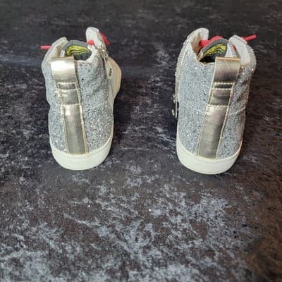 Vintage Havana Lester Silver Glitter Multicolor Hightop Sneakers Size 8 Women's - Thumbnail 12