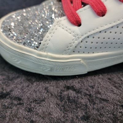 Vintage Havana Lester Silver Glitter Multicolor Hightop Sneakers Size 8 Women's - Thumbnail 15