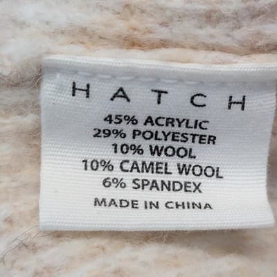 Hatch Waffle Knit Visitor Hoodie And Pants Sz 1 Maternity Beige Wool Blend Soft - Thumbnail 7