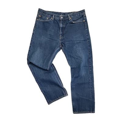 Levis 505 Jeans Men 40x32 Blue Straight Leg Denim Classic Fit Zip Fly NO STRETCH