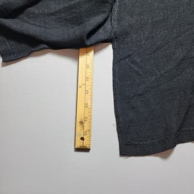 Teddi Woman Size 1x Tank Tie Front Black Rayon Acetate Vest With Side Slits - Thumbnail 7