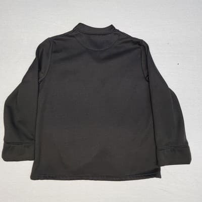 Vintage Tudor Court Womens Sweatshirt Button Jacket Vintage 90's Size MED Black - Thumbnail 9