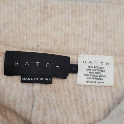 Hatch Waffle Knit Visitor Hoodie And Pants Sz 1 Maternity Beige Wool Blend Soft - Thumbnail 13